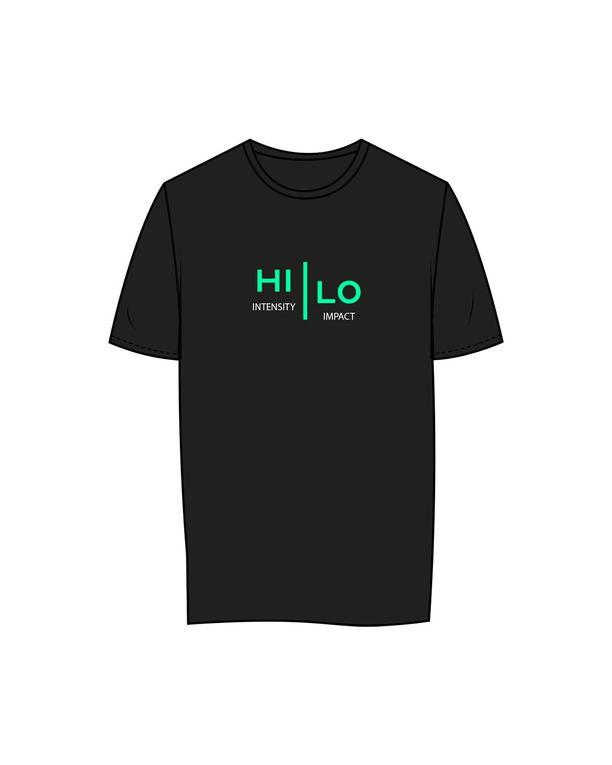 The Womens Tee - Black - Hilo House - Center Chest - Full Color