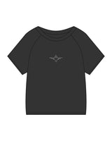 The Kids Heavyweight Tee - Washed Black - FadeFarm - Center Chest & Back Round  - Printed - Full Color