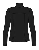 The Womens Zip Jacket - Black - C2 Financial - Left Chest Stacked - Printed - White
