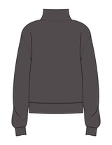 The Mens 1/4 Zip - Washed Gray - VCC - Left Chest - Embroidered - Off White