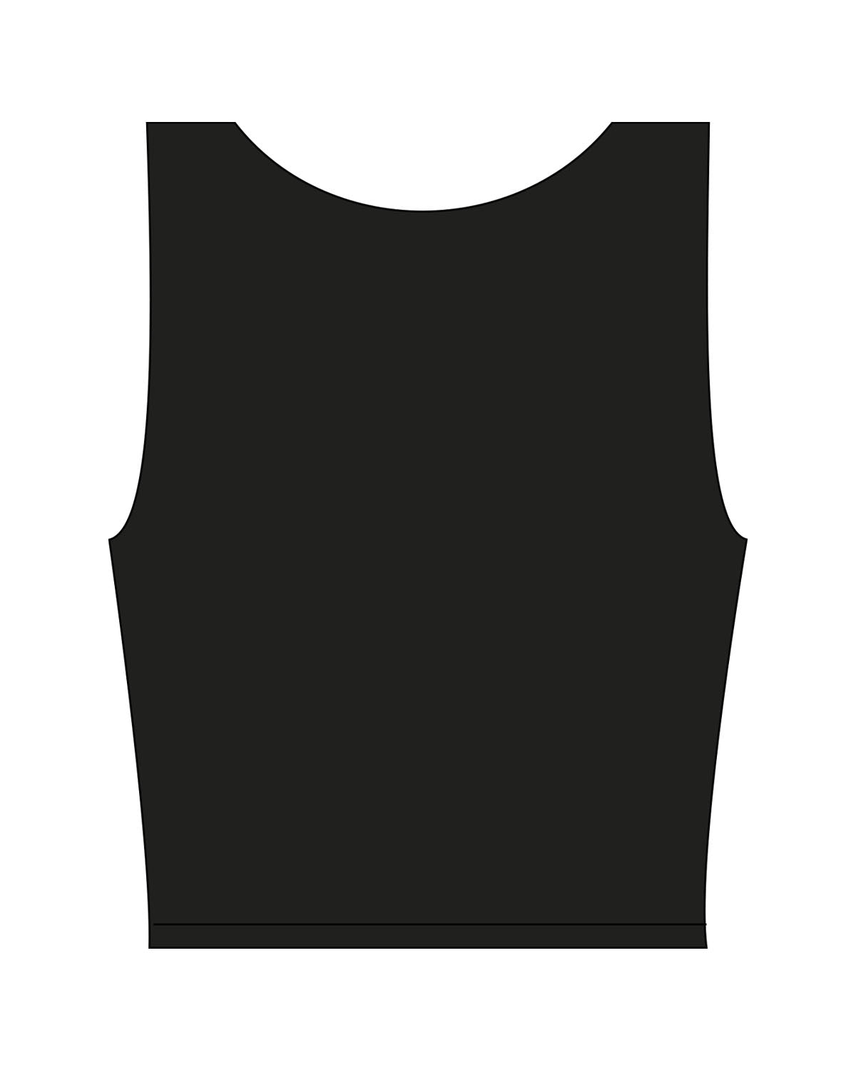 The Square Neck Tank - Black - Solos Pilates - Center Chest "SOLOS" - Printed - White