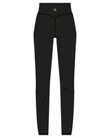 The Basic Legging - Black - Co-Op Pilates - Center Back Waistline - Printed - White
