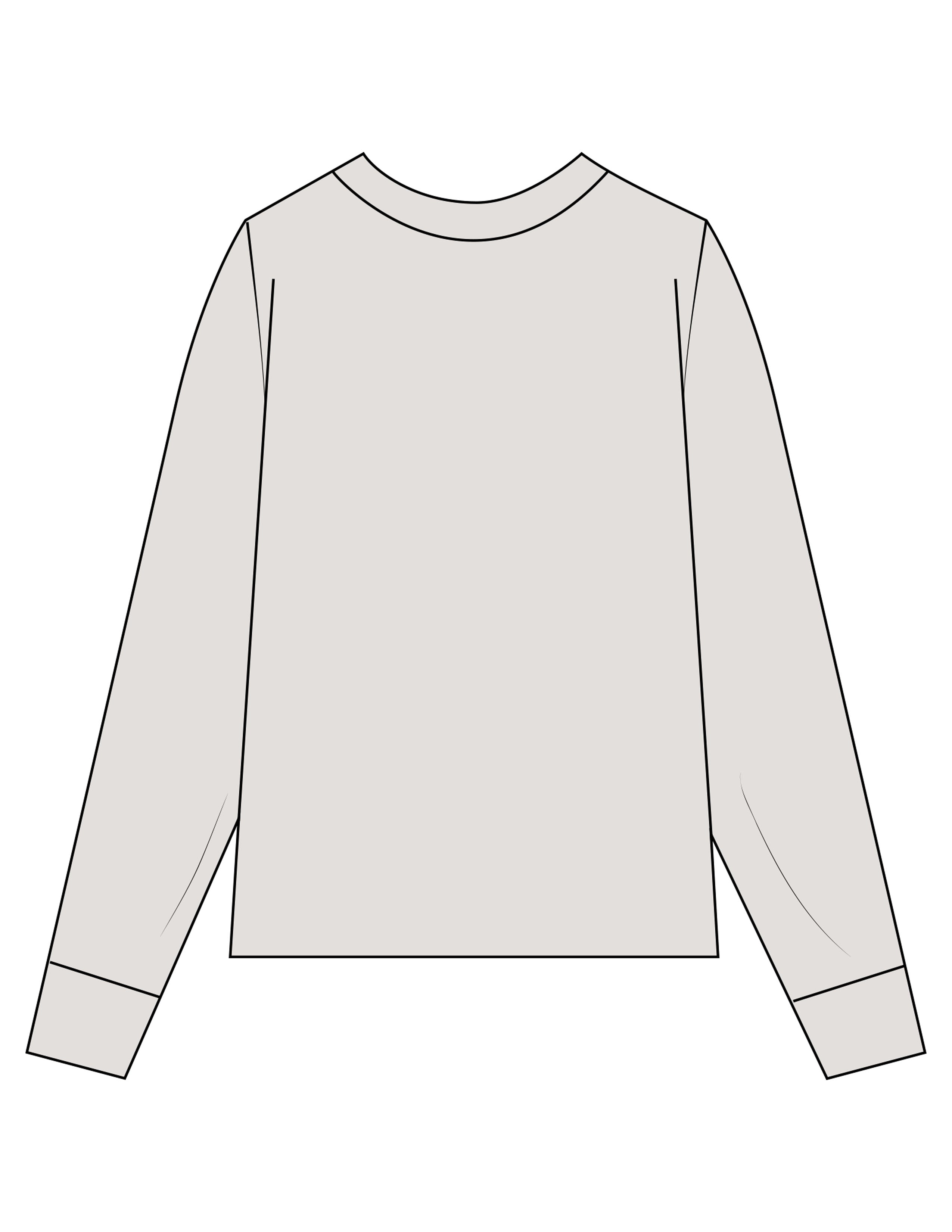 The Womens Heavyweight Long Sleeve - Washed Bone - Reiner Pump Systems - Center Chest Stacked - Printed - Full Color