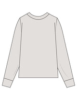 The Womens Heavyweight Long Sleeve - Washed Bone - Reiner Pump Systems - Center Chest Stacked - Printed - Full Color
