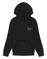 The Mens Hoodie - Black - Blissful Bond - Left Chest Round - Back Full Center - Printed - Full Color