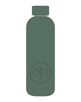 The Water Bottle - Forest - Aligned Pilates - Center Icon - Tone on Tone