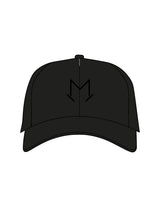The Dad Hat - Black - MegaCorps - Center Crown & Right Panel - Embroidered - Black