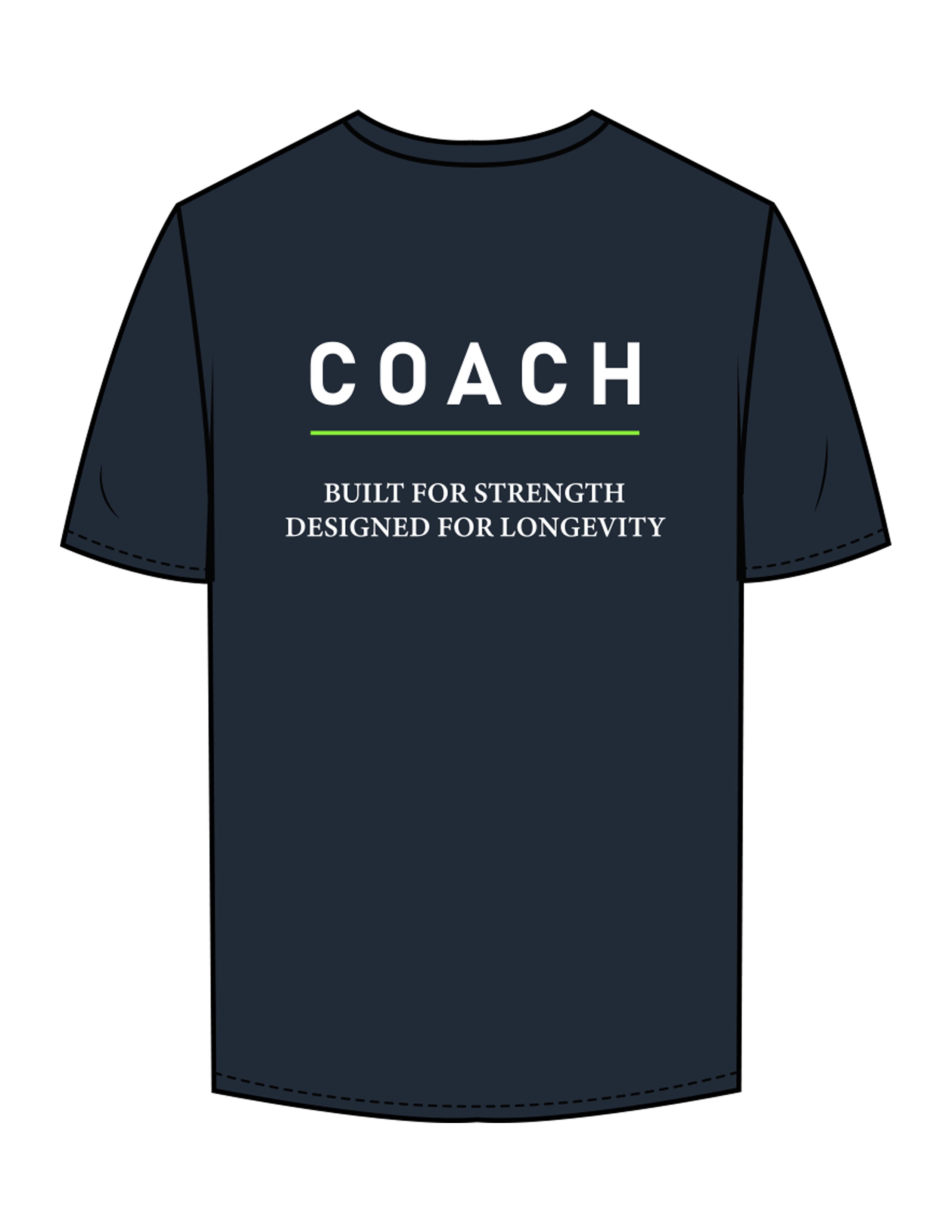 The Mens Tee - Navy - ALTORA - Center Chest & Back Stacked - Printed - Full Color