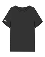 The Mens Heavyweight Tee - Washed Black - FadeFarm -Right Sleeve - Printed - Full Color