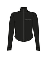 The 3/4 Crop Zip Jacket - Black - Core Reform - Left Chest - Printed - White