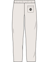 The Straight Leg Sweatpant - Bone - Krista - Back Pocket - Printed - Charcoal