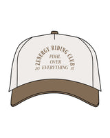 The Canvas Cap - Natural / Walnut - ZENERGY CYCLING - Center Crown Stacked Arc - Printed - Walnut