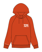 The Classic Hoodie - Copper - WRKFORIT - Right Wrist & Left Chest - White
