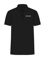 The Mens Polo - Black - Zenwise - Left Chest - EMB - White