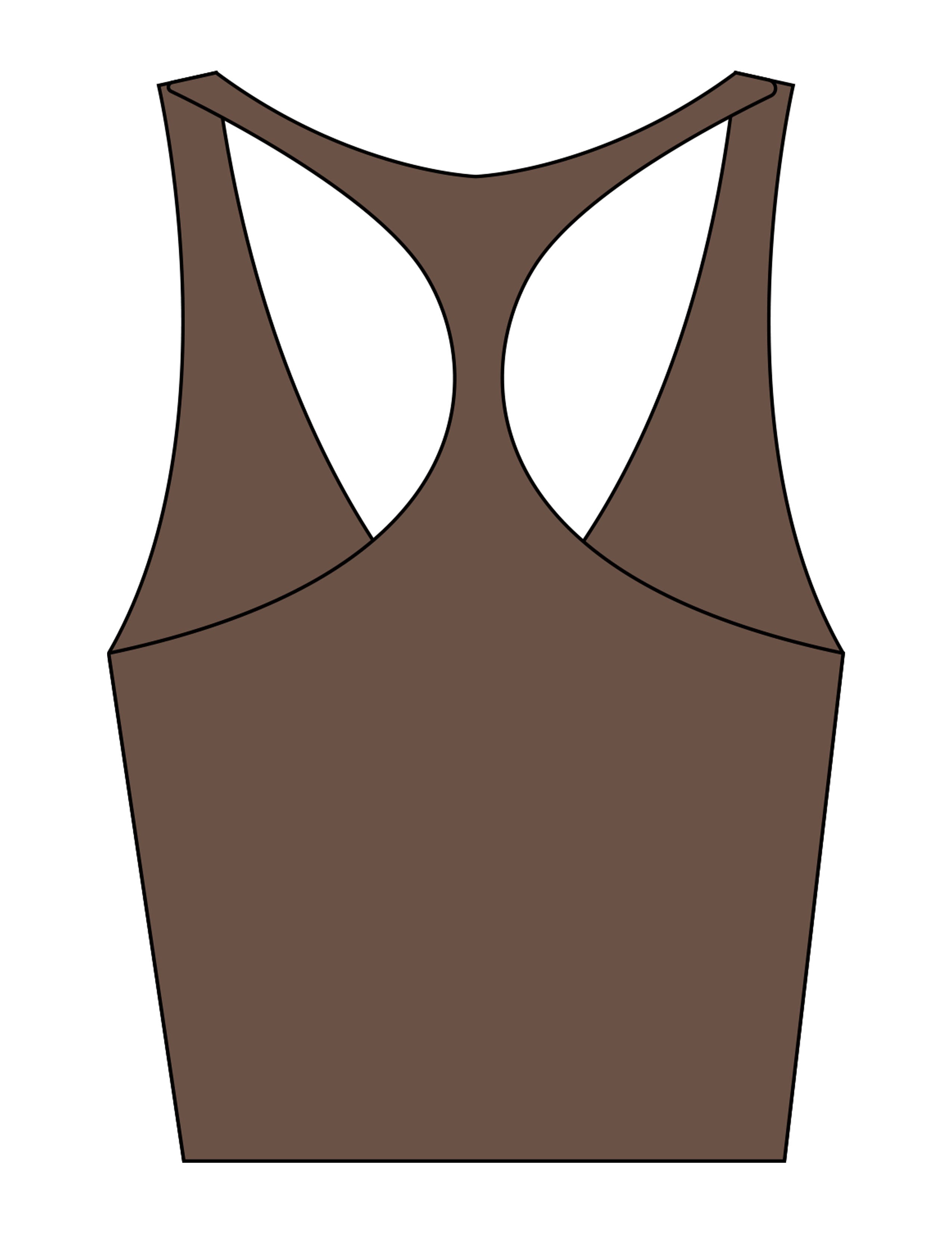 The Racer Tank - Cafe - Rush Cycle Studio - Left Chest Stacked - Printed - Full Color