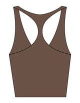 The Racer Tank - Cafe - Rush Cycle Studio - Left Chest Stacked - Printed - Full Color