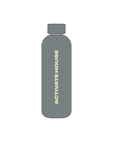 The Water Bottle - Charcoal - Activate House - Center Body - Printed - Light Green