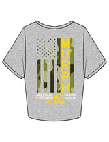 The Crop Tee - Heather - Crossfit Trifecta - Center Chest & Full Back - Printed - Full Color