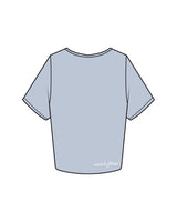 The Crop Tee - Powder - Scorch Fitness - Left Chest & Back Bottom Right - Embroidered - Full Color