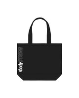 The Tote Bag - Black - BODYSTRONG - Right Side Body - Printed - White
