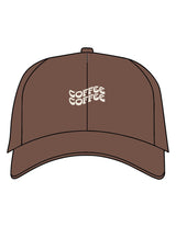 The Dad Hat - Brown - Coffee - Center Chest Stacked - Embroidered - Off White