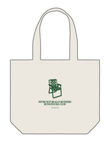 The Tote Bag - Natural - WNRR - Center Body Stacked - Printed - Green