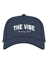 The Trucker Hat - Navy - The Vibe - Front Center - White