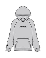 The Womens Hoodie - Storm - BlueCarrot - Center Chest & Left Sleeve - Printed - Black