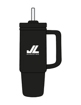 The Tumbler Cup - Black - JL Marketing - Center Body Stacked - Printed - White