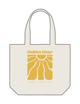 The Tote Bag - Natural - Golden Hour RI - Center Body Image Stacked - Printed - Gold
