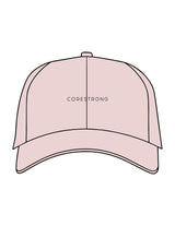 The Dad Hat - Pink - Core Strong - Center Crown - Embroidered - Black