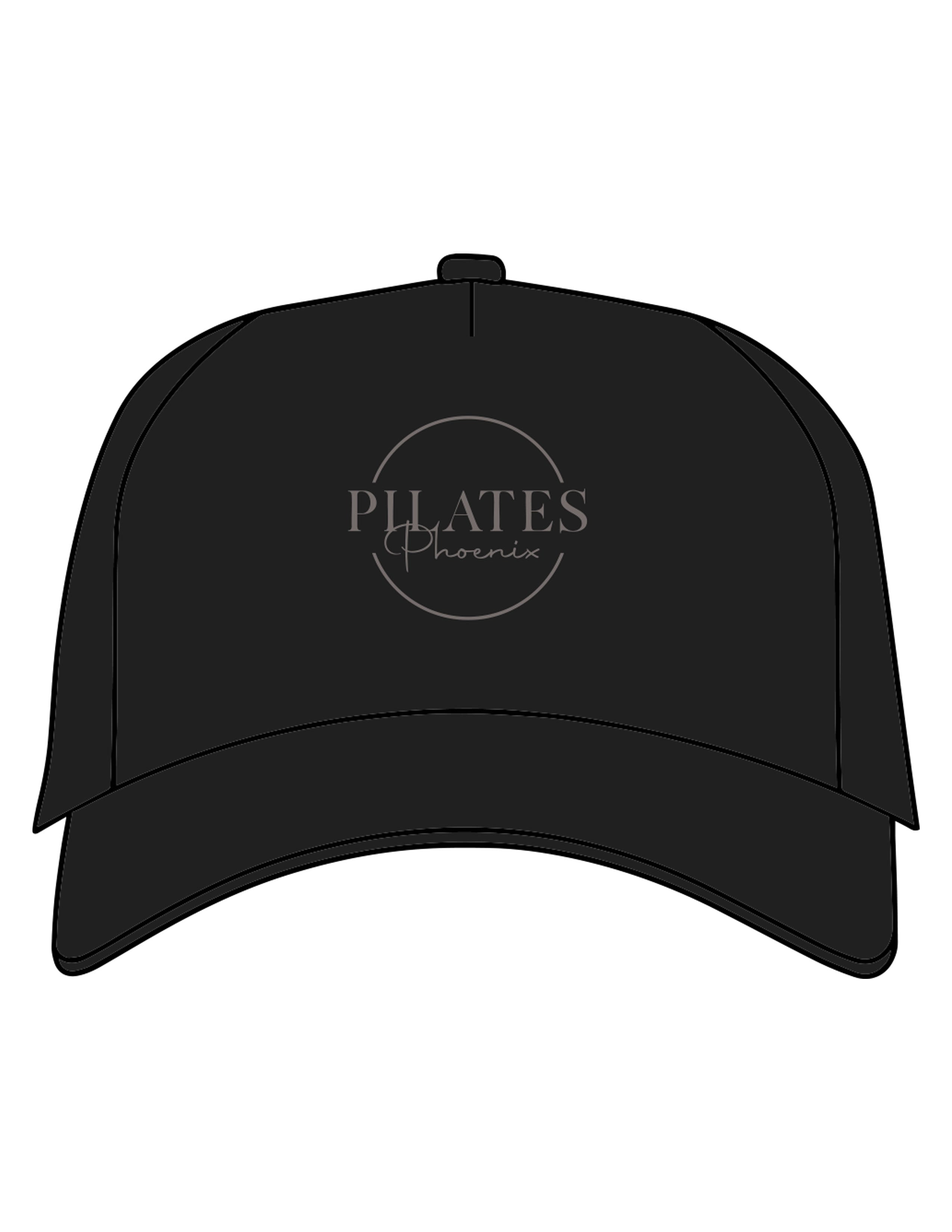 The Canvas Cap - Black - Pilates Phoenix - Center Crown - Printed - Dark Gray