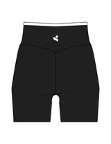 The Piped Crossover Short - Black - Onyx Fit - Back Waistline - Printed - White