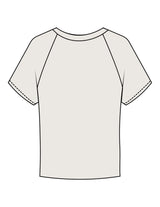 The Micro Rib Baby Tee - Natural - SWS - Center Chest Wavy Text - Printed - Full Color