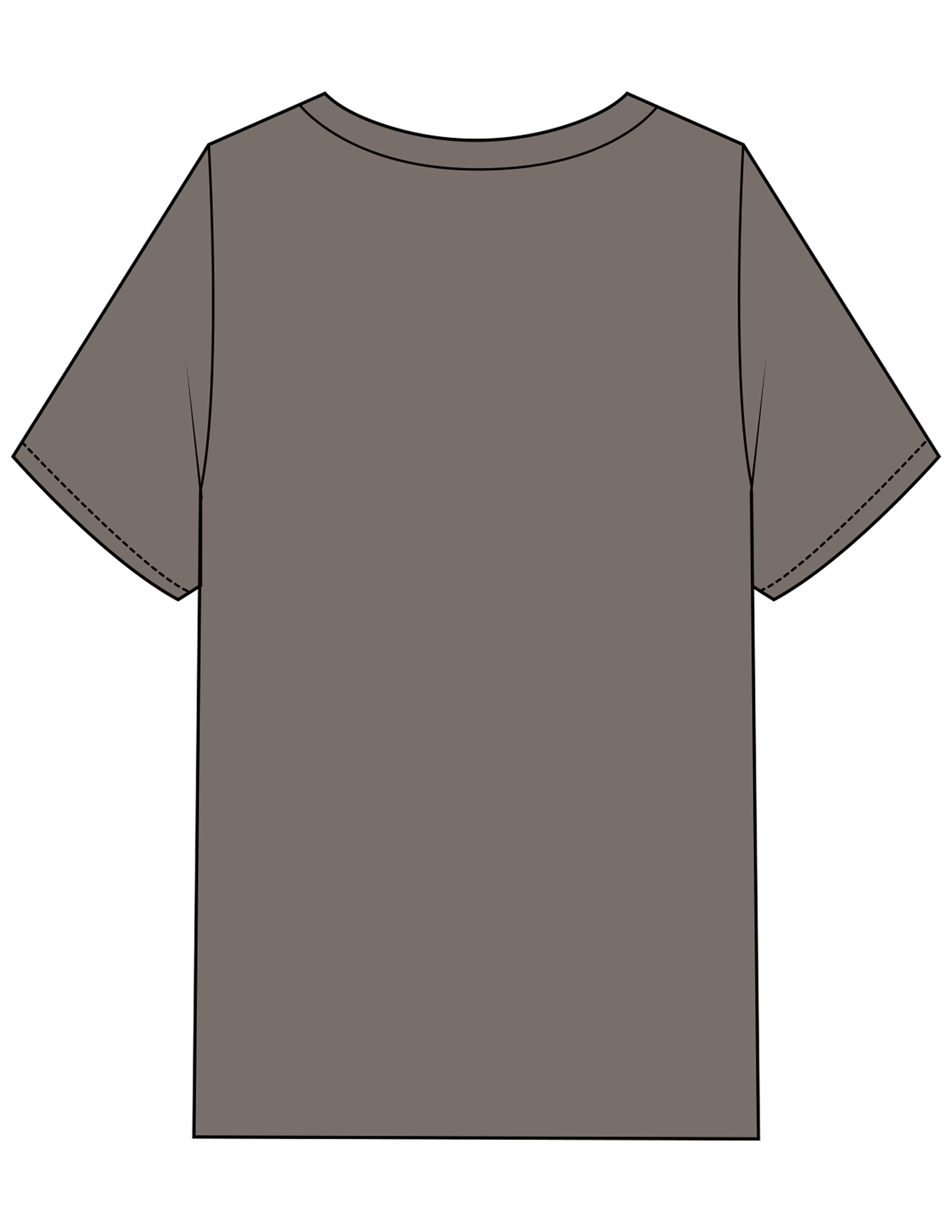 The Mens Heavyweight Tee - Grey Stone - Core Strong - Left Chest - Printed - Dark Green