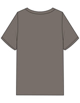 The Mens Heavyweight Tee - Grey Stone - Core Strong - Left Chest - Printed - Dark Green
