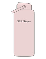 The Wide Mouth Water Bottle - Pink - Skulpt Lagree - Center Body - Printed - Black