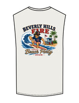 The Muscle Tank - Off White - Beach Party 2026 - Left Chest & Back Image - Printed - Full Color