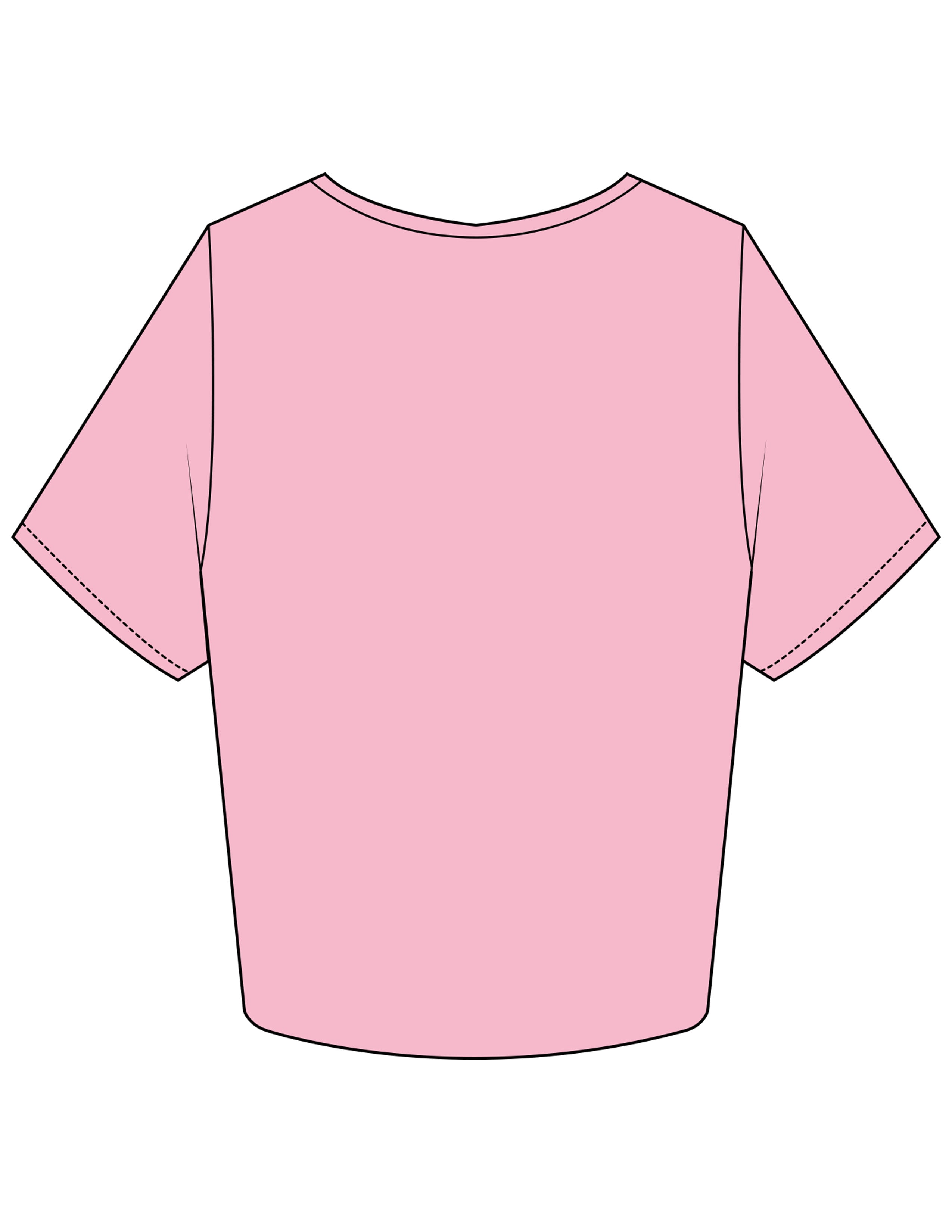 The Crop Tee - Bubblegum - XO Pilates - Chest Stacked - Printed - Maroon