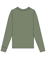 The Unisex Midweight Long Sleeve - Hemp - Forme Barre Nantucket - Left Chest Stacked - Printed - Off White