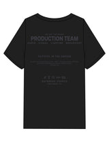 The Mens Heavyweight Tee - Black - Daybreak Church - Back Stacked - Printed - Dark Gray