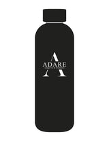 The Water Bottle - Black - ADARE - Center Body Layered - Printed - White