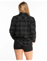 The Flannel - Gray / Black - C2 Financial - Left Chest - EMB - White