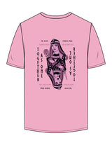 The Mens Tee - Bubblegum - The Room. - Left Chest Stacked & Back Image - Printed - Full Color