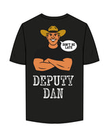 The Mens Tee - Black - Crossfit Trifecta - Left Chest & Back Center " DEPUTY DAN " - Printed - Full Color