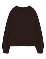 The Recycled Unisex Crewneck - Brown - Refined Movement - Left Chest "RM" - Printed - Off White