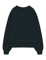 The Mens Crewneck - Pine Green - Collective Studios - Center Chest Stacked - Printed - White