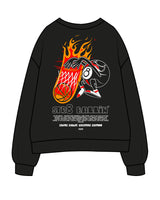 The Mens Crewneck - Black - SZN8 - Left Chest & Full Back - Full Color