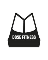 The Basic Bra - Black - Dose - Center Chest - White