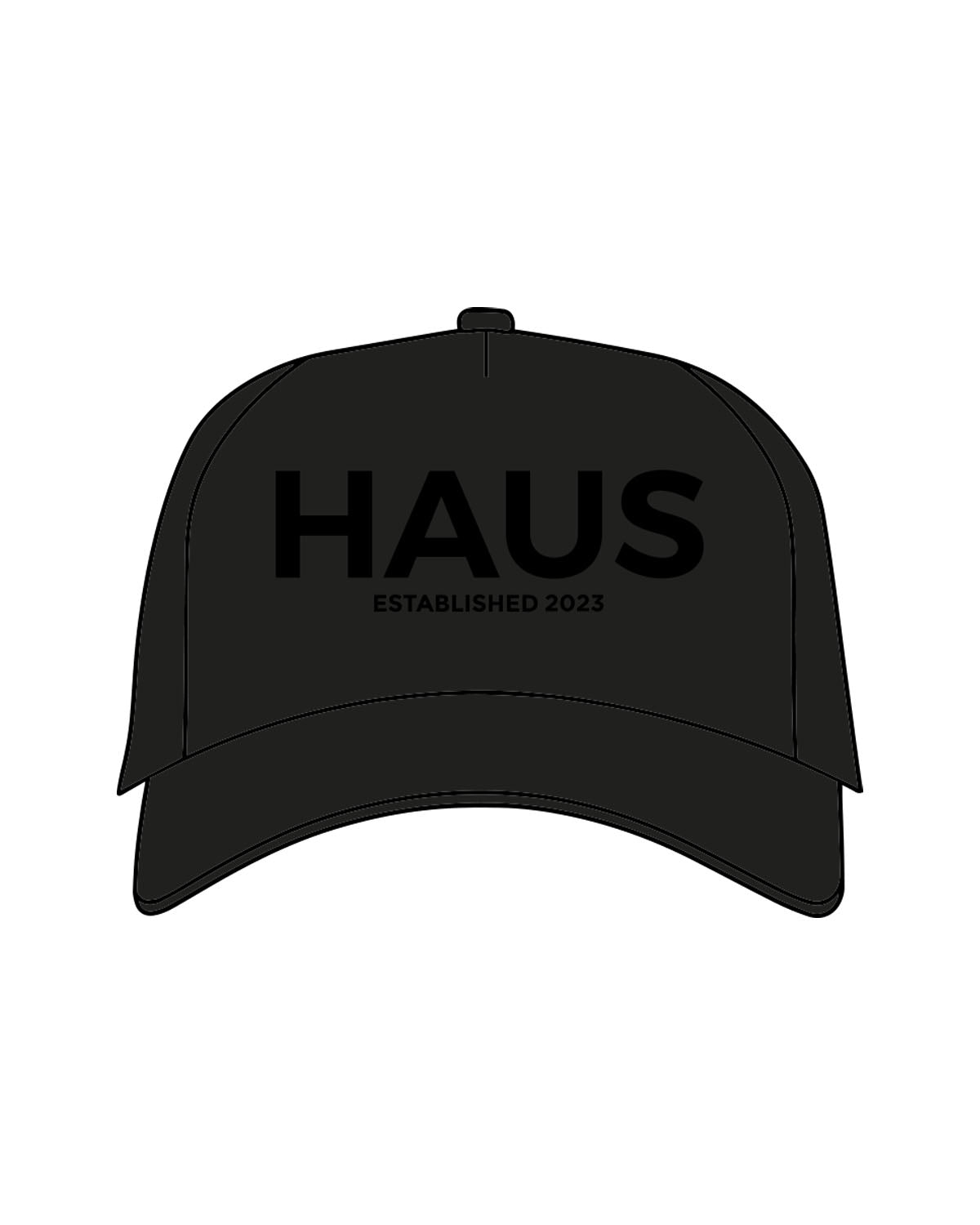 The Foam Trucker - Black - Center Crown Stacked - Printed - Tone on Tone